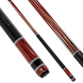 Uni Traditional Carbon Fiber Pool Cue | Crimson Cocobolo & Steel Ring
