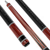 Uni Traditional Carbon Fiber Pool Cue | Crimson Cocobolo & Steel Ring