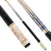 Celestial Marble Carbon Fiber Pool Cue - Deep Space Nebula Inlay & Exotic Stone Texture Stick