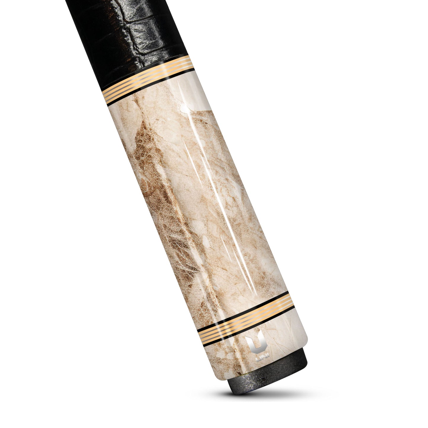 Celestial Marble Carbon Fiber Pool Cue - Deep Space Nebula Inlay & Exotic Stone Texture Stick