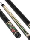 EVO BEAST POOL CUE - EMERALD COBRA - LEATHER WRAP