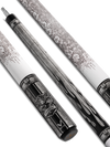 EVO FREEDOM POOL CUE - SHADOW FLAME - WHITE LEATHER WRAP