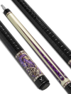 EVO BEAST POOL CUE - AMETHYST LION - LEATHER WRAP