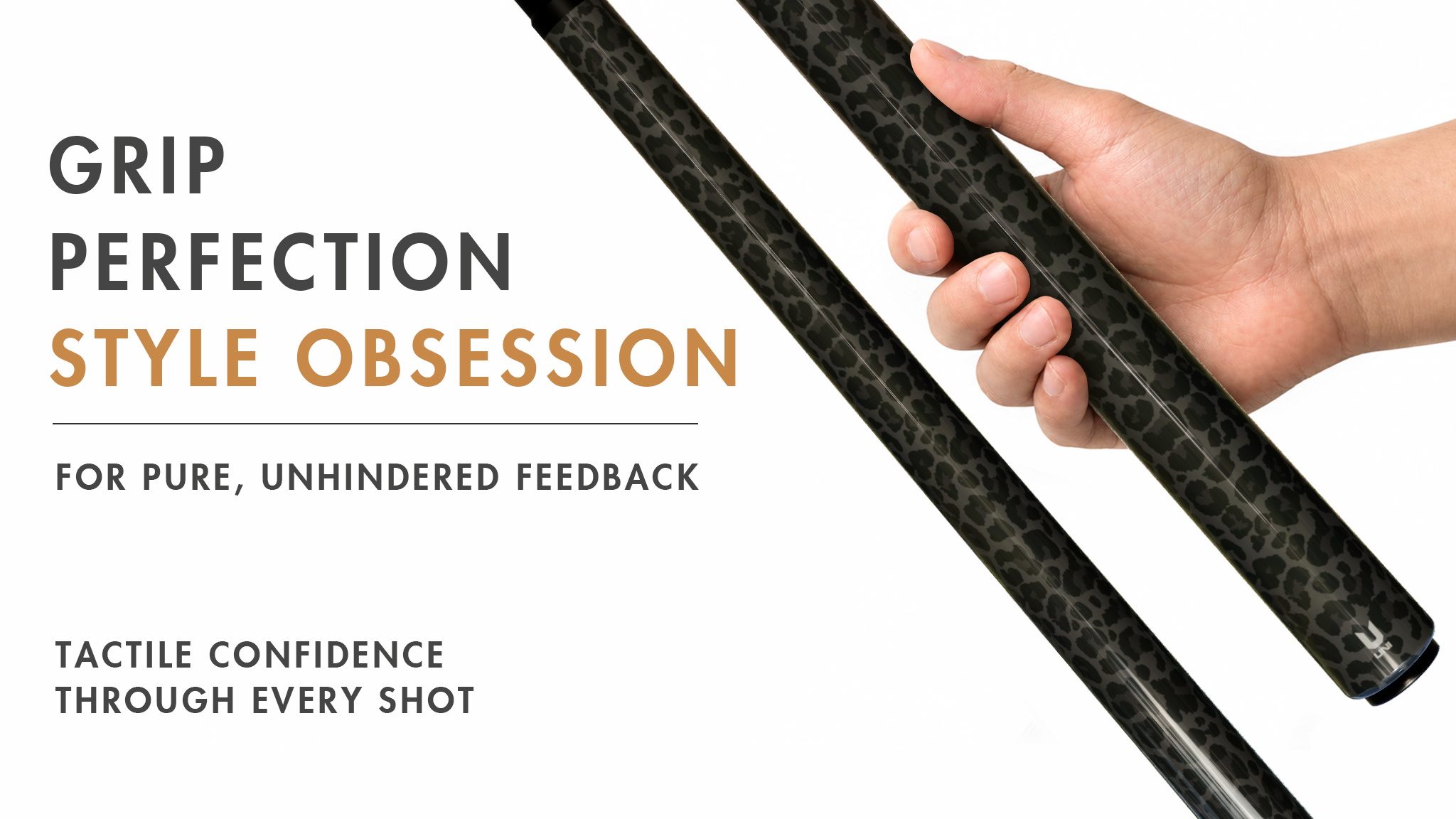 Uni Black Leopard Carbon Fiber Pool Cue - Detail 2