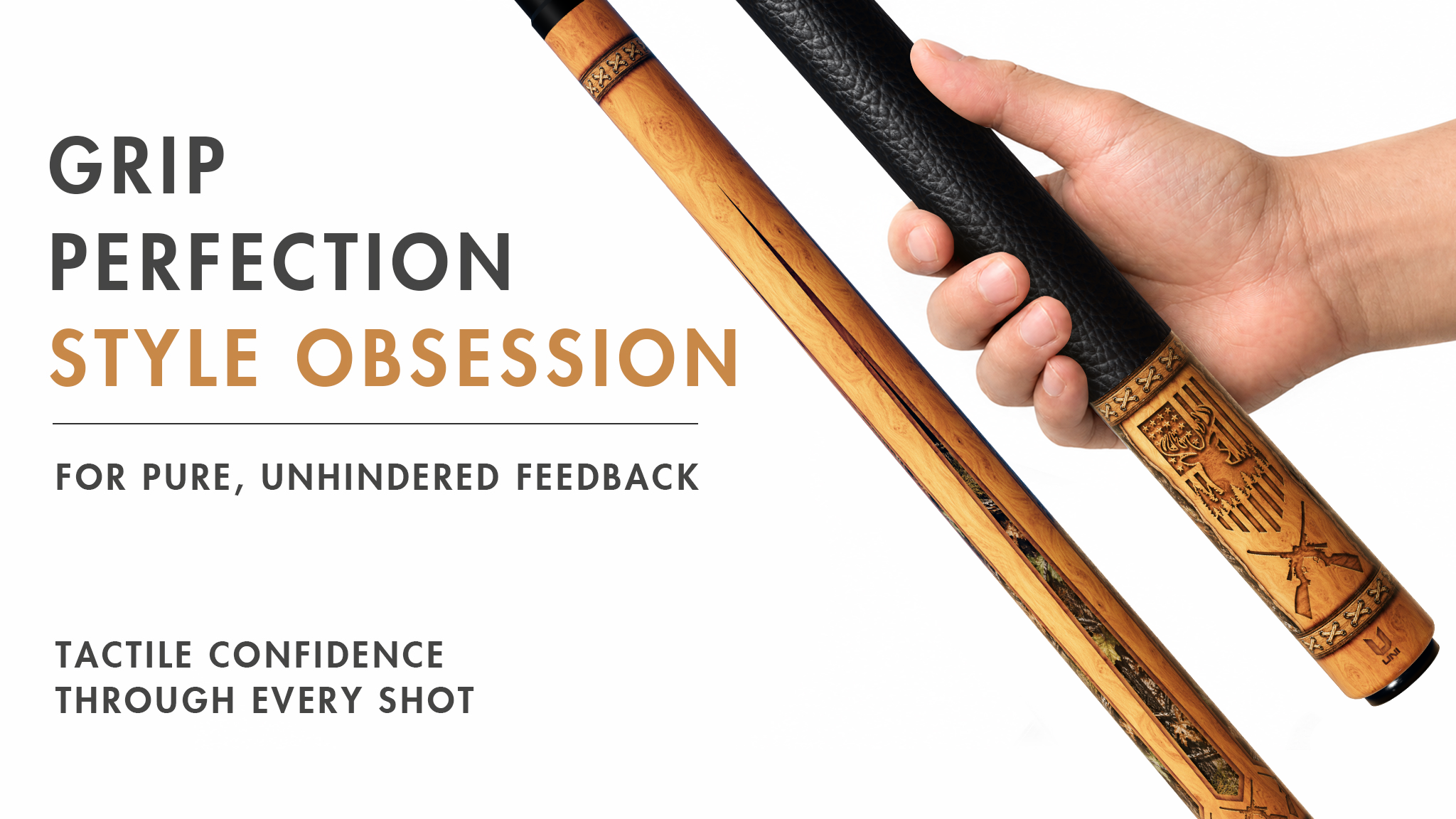 Uni Hunting-Inspired Carbon Fiber Pool Cue | Gift for Dad - Detail 2