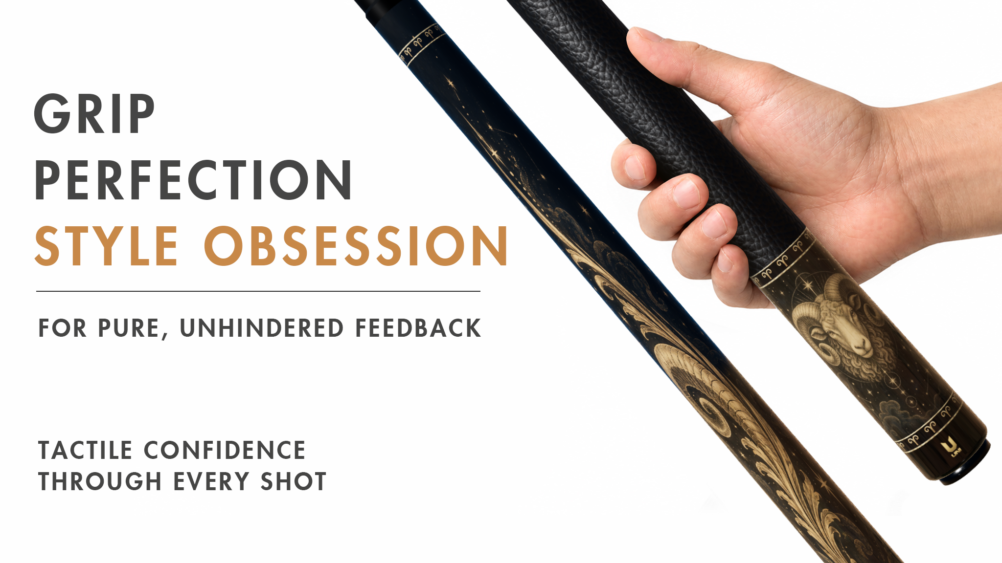 Uni Aries Zodiac Legend Carbon Fiber Pool Cue - Detail 2