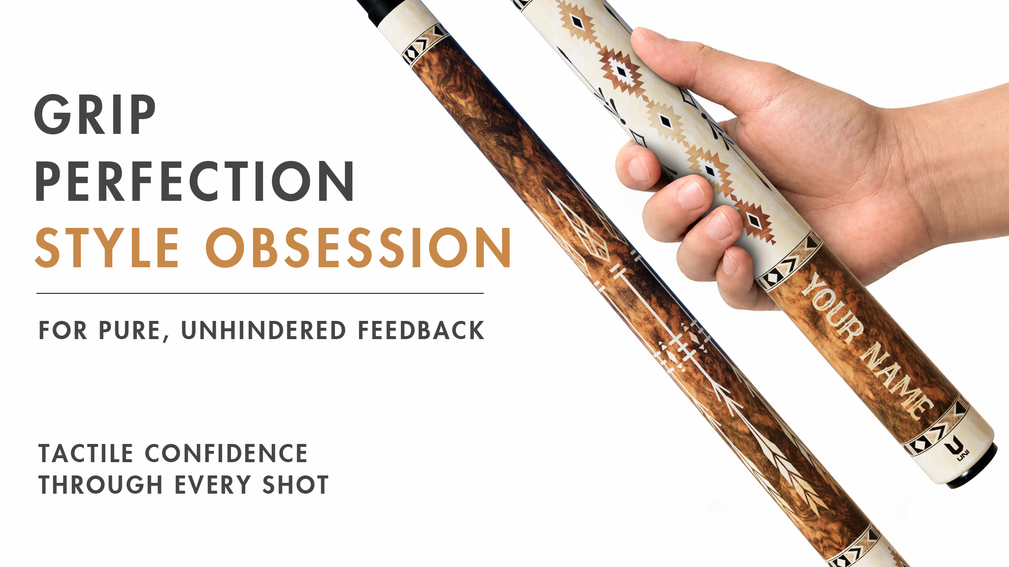 Uni Western Spirit Carbon Fiber Pool Cue | Native American-Inspired - Detail 2