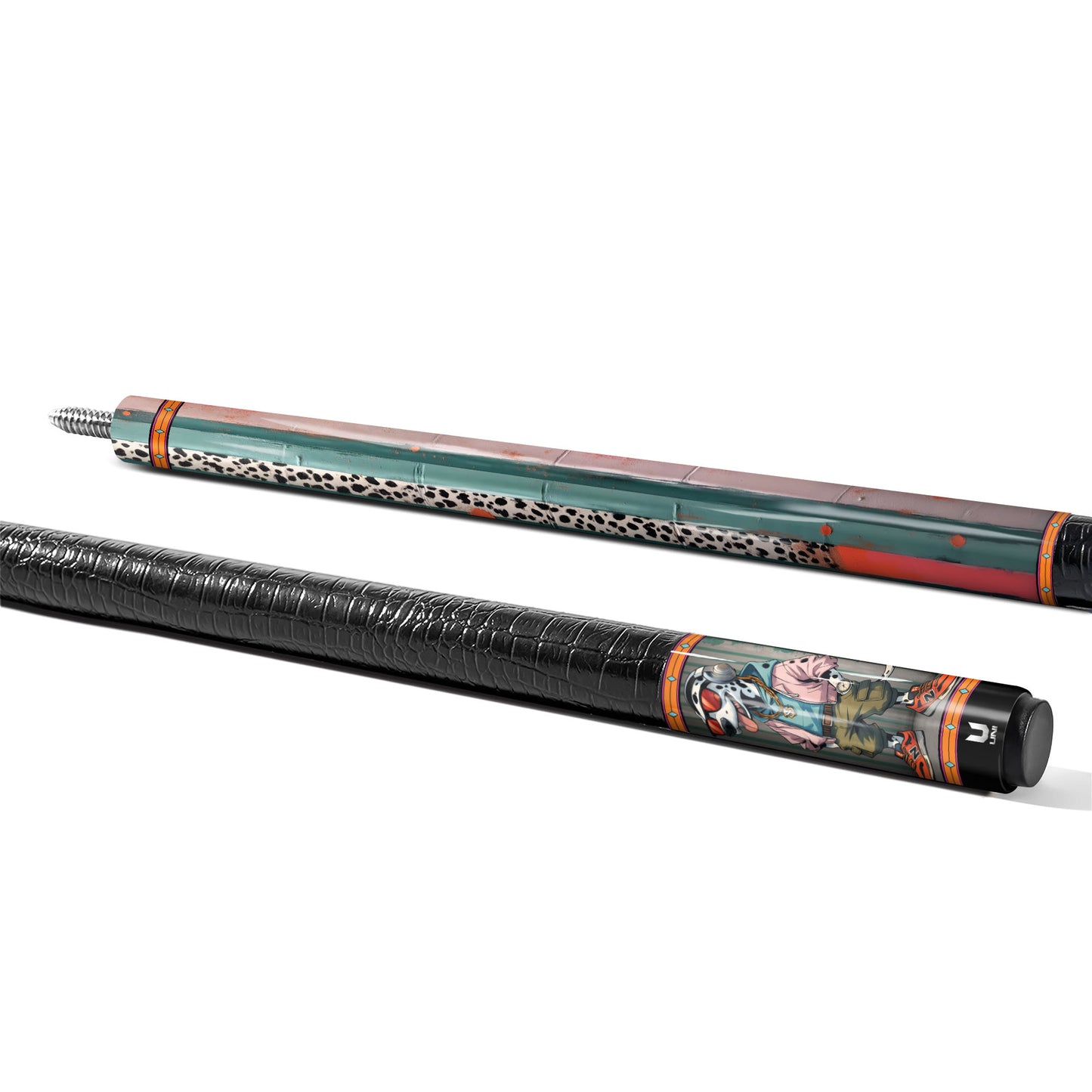 Urban Dalmatian Elite Carbon Fiber Pool Cue - High-Street Fashion & Animal Print Design Stick