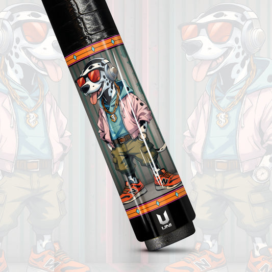 Urban Dalmatian Elite Carbon Fiber Pool Cue - High-Street Fashion & Animal Print Design Stick
