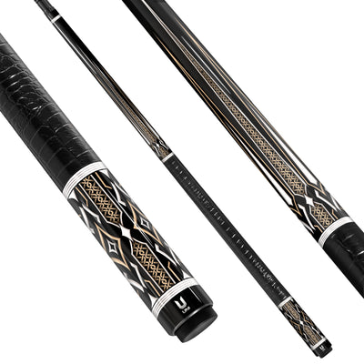 Uni Viking-Style Artist-Designed Carbon Fiber Pool Cue | Nordic Precision