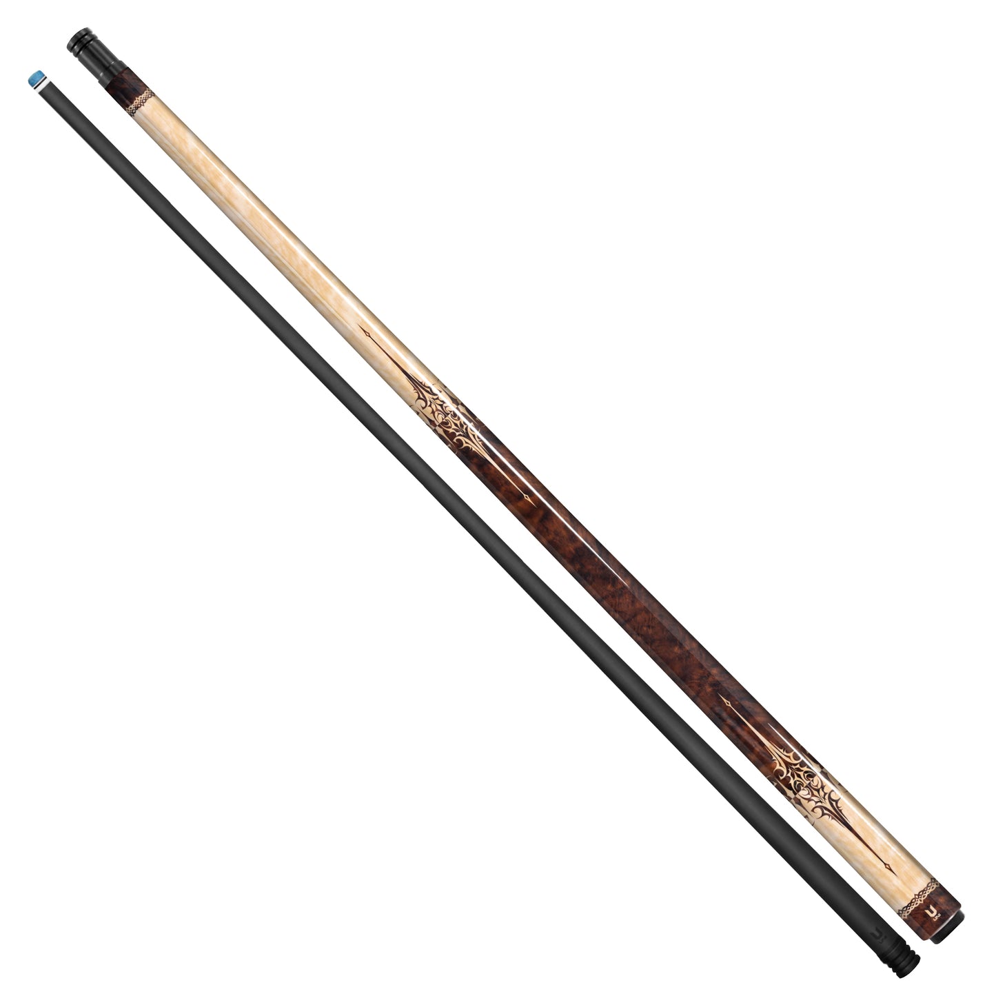 Viking Style Carbon Fiber Pool Cue – Artist-Designed Celtic Edition