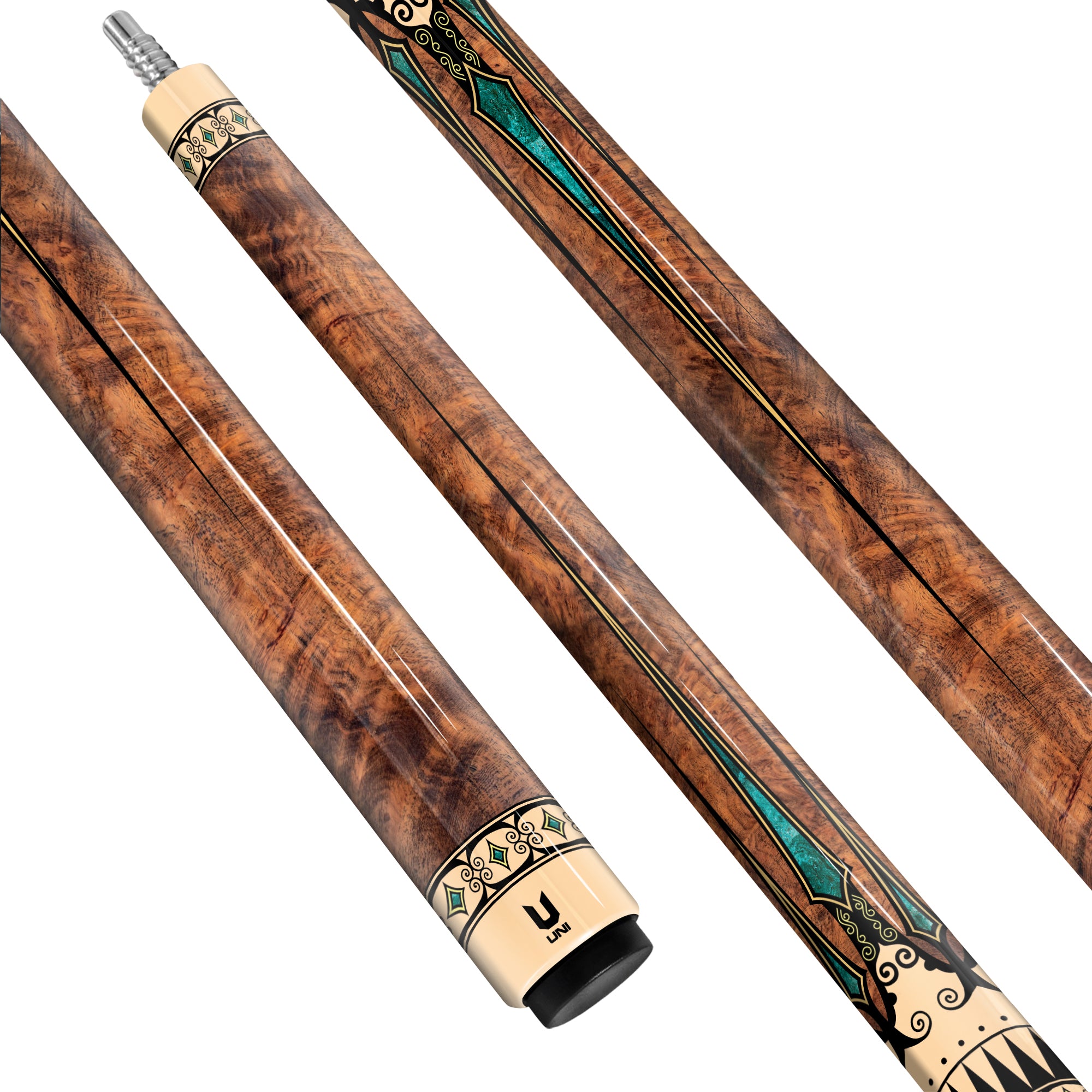 Uni Đông Sơn Carbon Fiber Pool Cue | Wood-Tone Pattern – Prime Cues