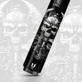Uni Skull Carbon Fiber Pool Cue | Viking Warrior Dragon Axe Blackwork Art