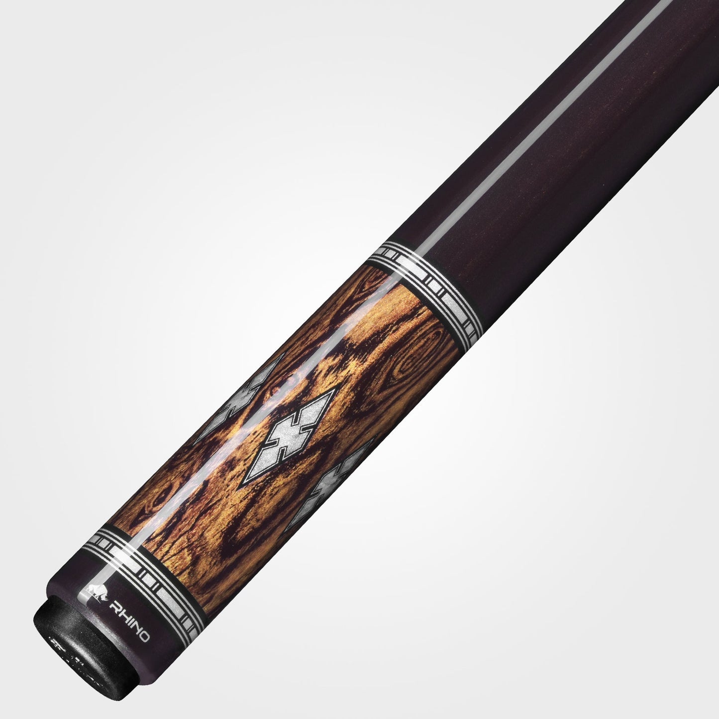 RHINO MUST POOL CUE - MU2 BOCOTE EBONY DIAMOND