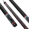 Medusa's Pro Carbon Fiber Pool Cue – Dark Mythology & Red Jewel Inlays – Zero Deflection & Elite Performance