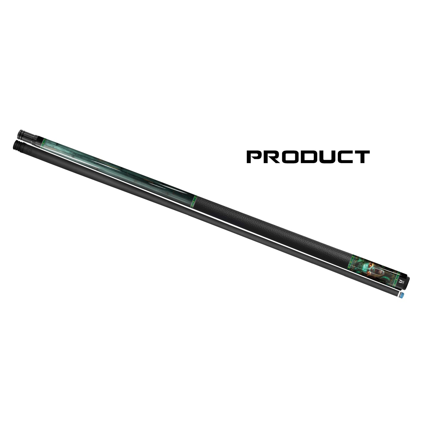 The 'Forest Medusa' Pro Carbon Fiber Pool Cue – Malachite Patina, Magma Inlays, & Zero Deflection Performance