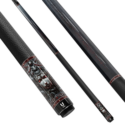 Uni Medusa Fatal Gaze Carbon Fiber Pool Cue | Red Glow