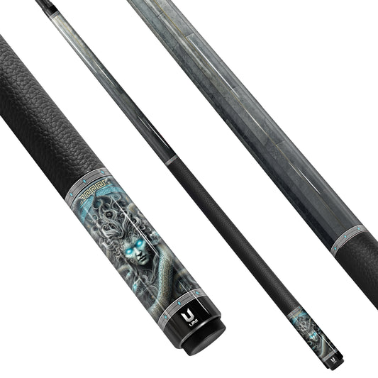 Medusa Mythology Carbon Fiber Pool Cue – Artist-Designed Greek Legend Theme