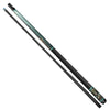 Medusa "Emerald Empress" Custom Carbon Fiber Billiard Cue - Regal Gold Filigree & Glowing Teal Crystals - Elite Low Deflection Performance Stick