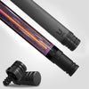 Medusa "Bioluminescent Empress" Custom Carbon Fiber Billiard Cue - Neon Laser & Gold Scrollwork - High-Performance Low Deflection Stick