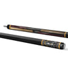 Medusa "The Sanctuary" Custom Carbon Fiber Billiard Cue - Gold & Burgundy Architectural Design - High-Performance Low Deflection Professional Stick