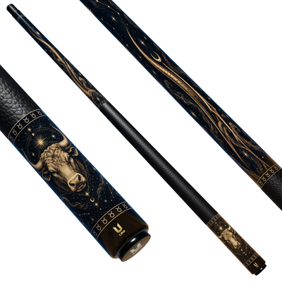 Uni Taurus Zodiac Legend Carbon Fiber Pool Cue | Bull Constellation