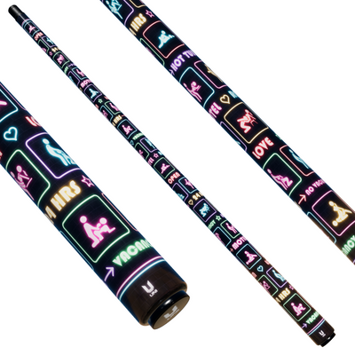 Uni Neon Motel Naughty Positions Carbon Fiber Pool Cue