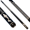 Uni Mother of Pearl Koi Pool Cue | Raden Cherry Blossom Black Lacquer Theme