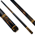 Uni Mandala-Inspired Carbon Fiber Pool Cue | Elegant Gold Accents