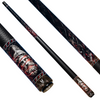 Uni Razor-Sliced Warrior Pool Cue | Glowing Red Core Abstract Razor Lines Theme