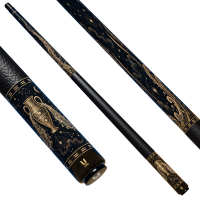 Uni Aquarius Zodiac Legend Carbon Fiber Pool Cue | Celestial Zodiac Theme