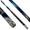 Uni Mother of Pearl Sunken City Pool Cue | Abalone Atlantis Deep Sea Black Lacquer Theme