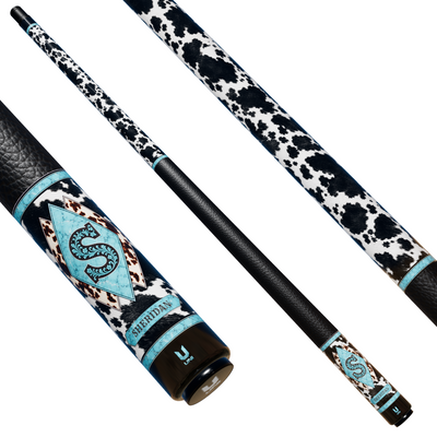 Uni Sheridan Custom Carbon Fiber Pool Cue | Western Cowhide Style