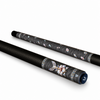 Uni Damascus Steel Hummingbird Pool Cue | Heat-Tinted Cobalt Hibiscus Theme