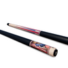 American Christian Cross Carbon Fiber Pool Cue with Flag Design