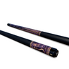 Uni Medusa Queen Carbon Fiber Pool Cue | Purple Marble Gold Greek Mythology Design
