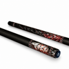 Uni Razor-Sliced Warrior Pool Cue | Glowing Red Core Abstract Razor Lines Theme