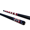 Uni American Grit & Glory Carbon Fiber Pool Cue | Low-Poly Flag & Victory Fist