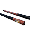 Southwest Bull Skull Pool Cue – Brick Red Desert Agave & Wildflower Design