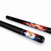 Uni Blue-Red Flame Eagle Pool Cue | Cobalt & Crimson Fire Airbrush Theme