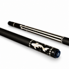 Uni Mother of Pearl Koi Pool Cue | Raden Cherry Blossom Black Lacquer Theme