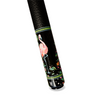 Uni Mother of Pearl Flamingo Pool Cue | Neon Palm Black Lacquer Theme