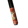 Southwest Bull Skull Pool Cue – Brick Red Desert Agave & Wildflower Design