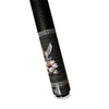Uni Damascus Steel Hummingbird Pool Cue | Heat-Tinted Cobalt Hibiscus Theme