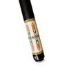 Native American Tribal Art Carbon Fiber Pool Cue – Premium Aztec Pattern Billiard Stick