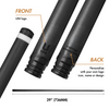 Uni Black Shadow Eagle Carbon Fiber Pool Cue | Minimalist Noir Low-Deflection Design