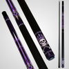 Novera Skull & Crown Pool Cue – Violet Amethyst Royal Theme
