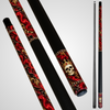 Novera Skull & Crown Pool Cue | Crimson Gold Royal Theme