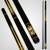 Novera Skull & Crown Pool Cue | Gold Garnet Royal Theme