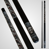 Novera Samurai Mask Pool Cue | Black Steel Silver Tribal Theme